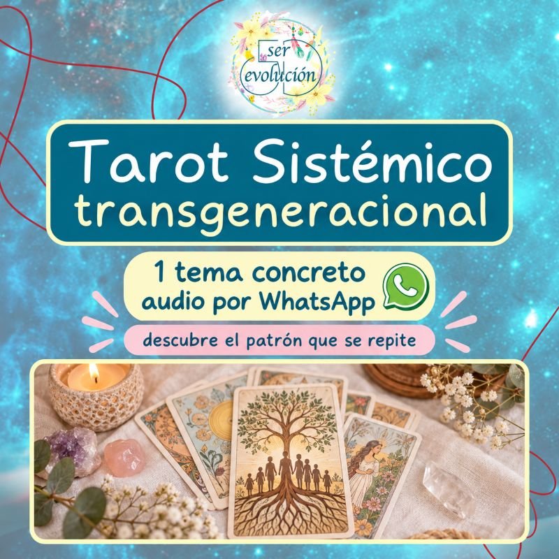 Consulta de Tarot Sistémico Transgeneracional por WhatsApp de Ser Evolución 5D.
